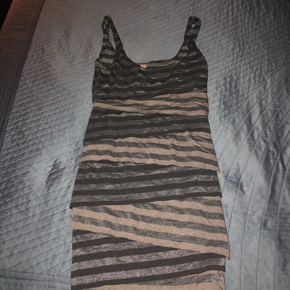 Gray sparkle dress